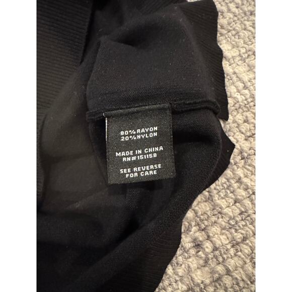 WOMEN'S 525 AMERICA CREW NECK LIGHTWEIGHT SWEATER Black Size Small $90 - Picture 5 of 5